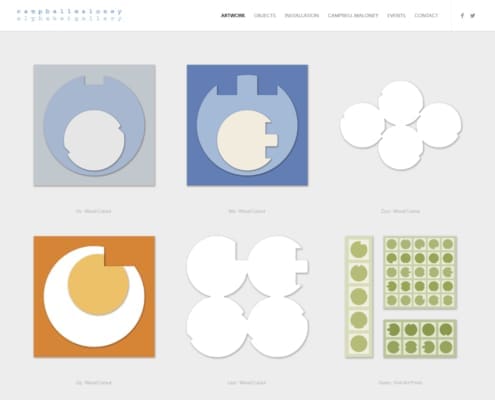 Alphabet Gallery Website Design - Contemporary Alphabet - Artwork