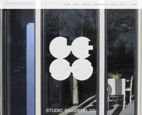 Alphabet Gallery Website Design - Contemporary Alphabet - Less Installation - Studio Snaidero DC