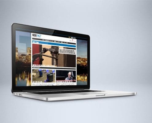 Website Design for WERA on laptop