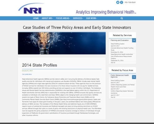 Website Design and Website Development for NRI - Early State Innovators