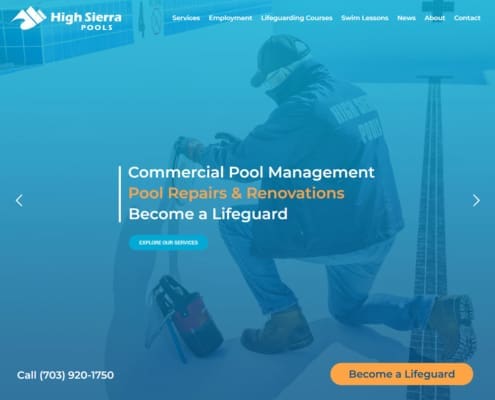 High Sierra Pools Website - Welcome 1