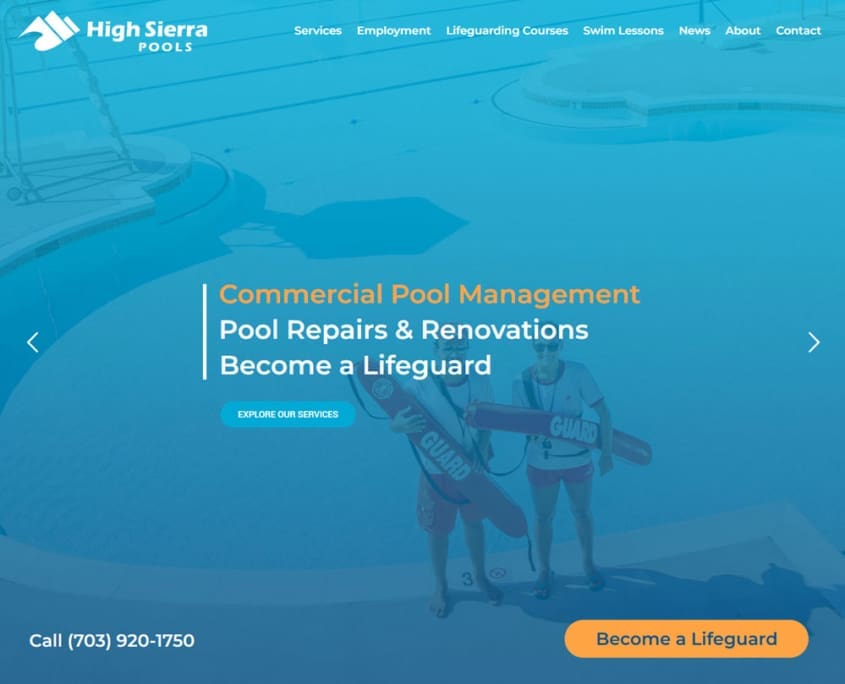 High Sierra Pools Website - Welcome 3