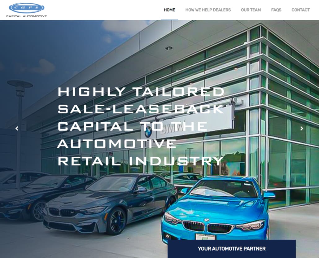 Web Design and Web Development - Capital Automotive WordPress Website