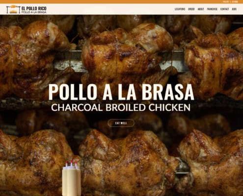 El Pollo Rico Website - Welcome 2