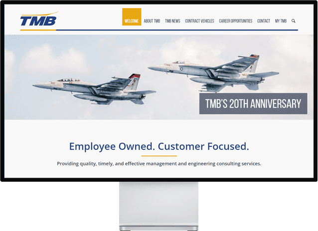 Defense Contractor Logo Design - TMB - Tech Marine Business